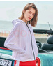 伯希和（Pelliot）夏季戶外防曬衣冰絲長袖防曬服女防紫外線蝙蝠衫連帽皮膚風(fēng)衣 極地白 M 曬單實(shí)拍圖
