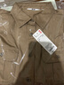 優(yōu)衣庫女裝全棉工裝襯衫/長(cháng)袖襯衣外套25秋冬新款479579 32 深米色 L 曬單實(shí)拍圖