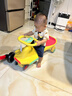 babycare兒童二合一三輪車(chē)平衡車(chē)腳踏車(chē)寶寶扭扭車(chē)溜溜車(chē)1-5歲雙車(chē)組合 【騎滑雙車(chē)】紐奇路黃(21首聲光)+三路車(chē)紅 曬單實(shí)拍圖