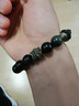 京鑒手工隨形木混搭黑曜石珠子手鏈男水晶復古潮流個(gè)性手串不規則 女生15碼 曬單實(shí)拍圖