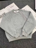 至唯美式高街重磅曼巴棉螺紋拼接衛衣男秋冬季新款加絨圓領(lǐng)長(cháng)袖T恤男 淺灰色加絨 XL 【推薦110-130斤】 曬單實(shí)拍圖