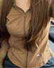 蕉下修身防曬衣女款春季外套遮陽(yáng)透氣防曬服禮物送女友 板栗咖 M 曬單實(shí)拍圖