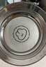 onlycook316不銹鋼兒童餐盤(pán)菜盤(pán)碟子 寶寶輔食碗盤(pán)餐具 吃飯菜盤(pán)14cm 小兔 曬單實(shí)拍圖