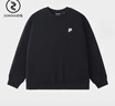 FILA FUSION斐樂(lè )潮牌情侶款套頭衛衣2025秋新款休閑寬松針織上衣 正黑色-BK 2XL 185/104A/XXL 曬單實(shí)拍圖