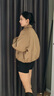 高梵羊毛輕殼5.0鵝絨服女2025年秋季巴恩風(fēng)羽絨服外套戶(hù)外短款立領(lǐng) 鎏金3號 S (90-110斤 飛天鵝絨29g) 曬單實(shí)拍圖