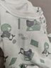 童泰（TONGTAI）嬰兒套裝春秋季純棉寶寶衣服兒童家居服內衣上衣高腰褲子綠色80cm 曬單實(shí)拍圖