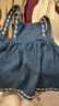 幼歌（YOUGE）嬰幼兒甜美百搭外穿牛仔背帶裙女童2025新款寬松裙子潮 牛仔藍 90 cm 曬單實(shí)拍圖