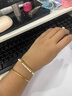 周大生黃金手鐲足金古法素圈鐲子女簡(jiǎn)約百搭經(jīng)典送媽媽女朋友情人節禮物 58圈口：約10.05g 曬單實(shí)拍圖