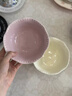 摩登主婦法式水果沙拉碗家用米飯碗高顏值燕麥片早餐甜品碗酸奶碗 【6英寸2個(gè)裝】白紫混色 曬單實(shí)拍圖