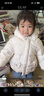巴拉巴拉（BALABALA）童裝寶寶羽絨服冬季嬰兒短款外套兒童上衣洋氣萌男童女童 奶白10501 90 cm 充絨量64g 曬單實(shí)拍圖