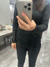 FILA 斐樂(lè )25冬季新款健身運動(dòng)半拉鏈瑜伽跑步內搭加絨保暖女子長(cháng)袖T恤 深黑-BK L 170/88A/L 曬單實(shí)拍圖