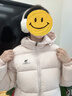 駱駝（CAMEL）抱抱戶(hù)外羽絨服短款拒水保暖外套面包服 PN121L白玉粉 S 曬單實(shí)拍圖