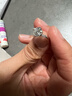 DR求婚鉆戒繁星系列莫桑石鉆戒純銀鍍鉑金求婚戒指送女友節日禮物 主鉆1克拉 9號【指圍48-49mm】 曬單實(shí)拍圖