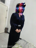 皮爾卡丹（pierre cardin）2025年秋重要場合感氣質長裙氣場強大小香風藍色絲絨連衣裙 藍色 2XL 【建議125-140斤】 曬單實拍圖