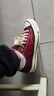 匡威（Converse）官方 1970S男女帆布鞋美拉德酒紅色深紫紅色A01450C A01450C 43 曬單實(shí)拍圖