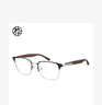 木九十眼鏡商務(wù)眉字架質(zhì)感木腿半框眼鏡近視可配度數眼鏡框MJ12FM1163 BKC11石墨黑+銀 單鏡框 曬單實(shí)拍圖