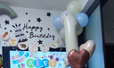 孩派（HihgParty）生日數字氣球女孩男孩寶寶周歲百天兒童生日場(chǎng)景布置愛(ài)心氣球 奶白數字1套餐（飄空氦氣自備） 曬單實(shí)拍圖
