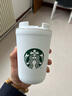 星巴克（Starbucks） 【星巴克本杯】經(jīng)典車(chē)載隨行保溫杯 咖啡桌面杯男女中秋國慶禮物 355ml經(jīng)典雪地白女神款 曬單實(shí)拍圖