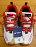 YONEX尤尼克斯羽毛球鞋專(zhuān)業(yè)比賽動(dòng)力墊寬版運動(dòng)鞋SHB620WCR白紅43碼 曬單實(shí)拍圖