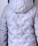 雪中飛【壓膠工藝】?jì)和鸾q服新款男女童秋冬季輕薄保暖外套 黑色 130 曬單實(shí)拍圖