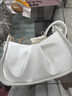 葉余鏈條小眾單肩包女2024新款云朵法式腋下包質(zhì)感百搭ins斜挎包 黛麗貝爾白-帶絲巾肩帶不帶長(cháng)肩帶 曬單實(shí)拍圖