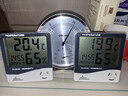 得力（deli）金屬圓盤(pán)溫濕度計 不銹鋼大棚室內高精度免電池立掛兩用 大號8812 曬單實(shí)拍圖