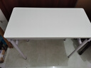 悠樂(lè )美家具 YOU LEMEI電腦桌臺式學(xué)生簡(jiǎn)易書(shū)桌家用可折疊桌寫(xiě)字桌出租房陽(yáng)臺化妝小桌子 長(cháng)80寬40高74cm(單層單桌) 曬單實(shí)拍圖