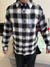優(yōu)衣庫【驚喜價(jià)】童裝男童女童法蘭絨格子襯衫長(cháng)袖襯衣薄478132 09 黑色 150 曬單實(shí)拍圖