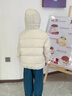 雅鹿兒童輕薄羽絨服短款男童女童中大童寶寶學(xué)生秋冬薄款超輕冬裝外套 米色 140 曬單實(shí)拍圖
