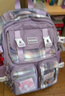 愛(ài)迪生發(fā)明家書(shū)包小學(xué)生黛露女生1-3年級大容量?jì)和p肩背包 2260-2s 紫色小號 曬單實(shí)拍圖