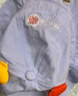 婧麒（JOYNCLEON）寶寶帽子夏季嬰幼兒防曬帽兒童遮陽(yáng)帽男童盆帽女?huà)雰盒≡慢g漁夫帽 布藍色 3-18個(gè)月/40-48cm 曬單實(shí)拍圖