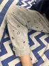 貓人兒童純棉秋褲男童秋冬單條保暖褲女孩寶寶線褲中大童學(xué)生打底睡褲 曬單實(shí)拍圖