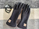 恒源祥手套女秋冬季毛絨2025新款高級感防風(fēng)防寒騎行開(kāi)車(chē)觸屏保暖棉手套 黑色 曬單實(shí)拍圖
