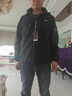 羅蒙（ROMON）夾克男士外套冬季潮流商務休閑上衣連帽百搭男裝MK53黑色加絨4XL 曬單實拍圖