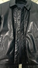 凱撒（KAISER）真皮皮衣男 海寧油蠟小牛皮短款商務(wù)休閑翻領(lǐng)中青年單裝夾克外套 黑色（加桑蠶絲可脫卸內膽） L (170)  適合體重110-130斤 曬單實(shí)拍圖