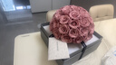 JoyFlower黃洞石永生玫瑰花禮盒家居裝飾擺件情人節生日禮物送女生朋友高級 曬單實(shí)拍圖