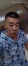 舒雅【純棉】男士翻領(lǐng)郵戳印花短袖短褲睡衣家居服套裝 曬單實(shí)拍圖