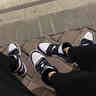 AJNIKERAIR NIKEAIR NIKE莆田純原AJ1高幫鞋籃球鞋倒鉤煙灰黑曜石閃男鞋 AJ1高幫黑曜石 41 曬單實拍圖