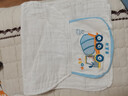 柯斯德尼隔汗巾兒童3-6歲吸汗巾1-3歲兒童汗巾嬰兒0-1歲純棉幼兒園寶寶 刺繡款 4條裝 6層 （旺卡車(chē)隊）免費繡名字 L碼（28*42cm） 曬單實(shí)拍圖