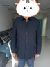 恒源祥棉服男秋冬季棉衣男輕薄桑蠶絲棉襖中老年男士羽絨棉服爸爸外套男 50832藏青 180 【適合135-150斤】 曬單實(shí)拍圖