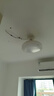 美的（Midea）風(fēng)扇燈餐廳吊扇燈led臥室燈隱形扇葉遙控三防燈具熟睡風(fēng)包安裝 曬單實(shí)拍圖