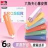 晨光(M&G)文具橡皮擦無(wú)屑干凈小學(xué)生專(zhuān)用鉛筆橡皮 彩色六角夾心橡皮6個(gè)裝 AXP963RQ 曬單實(shí)拍圖