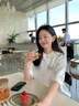 一寸相思純棉短袖t恤女白色2025夏季新款寬松顯瘦半袖休閑百搭上衣體恤衫 白色-彩繪蝴蝶 XL 推薦110-125斤 曬單實(shí)拍圖