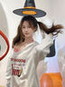 佐敘衛衣女掛脖背心兩件套v領(lǐng)2025新款秋冬季加厚設計感寬松上衣早春 灰麥色【衛衣+紅色背心】 L 【建議100-120斤】 曬單實(shí)拍圖