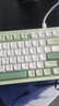惠普（HP） K300有線(xiàn)輕音鍵盤(pán) 清新配色98配列多種背光電競吃雞筆記本臺式電腦外設辦公游戲鍵盤(pán) 青草綠三拼色白芯 曬單實(shí)拍圖