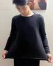 鵲笙長(cháng)袖T恤男學(xué)生韓版寬松青年純色修身加絨保暖中老年大碼打底衫衣 黑色+深灰【黃金絨圓領(lǐng)】?jì)杉b XL 【建議115-130斤左右】 曬單實(shí)拍圖