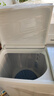 海爾（Haier）半自動(dòng)雙缸洗衣機(jī)大容量家用雙桶雙電機(jī)強(qiáng)勁動(dòng)力深層去污洗脫分離動(dòng)平衡脫水抗菌波輪 以舊換新 12公斤小神泡凈洗+一級(jí)能效+玻璃上蓋+移動(dòng)腳輪 曬單實(shí)拍圖