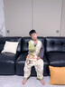 春秋連體兒童睡衣男孩純棉薄款長(cháng)袖奶龍防踢睡袋青少年空調家居服 100%棉連體NL-M203奶龍 100  【8碼】建議身高93-103cm 曬單實(shí)拍圖