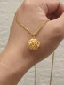 周生生黃金吊墜 玫瑰花 足金掛墜女 不含項(xiàng)鏈78715P計(jì)價(jià)3.3克 曬單實(shí)拍圖