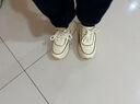蜘蛛王女鞋厚底2025秋季商場(chǎng)同款老爹鞋女小個(gè)子增高運動(dòng)休閑小白鞋 米-卡其 37 【柔軟真皮】 曬單實(shí)拍圖